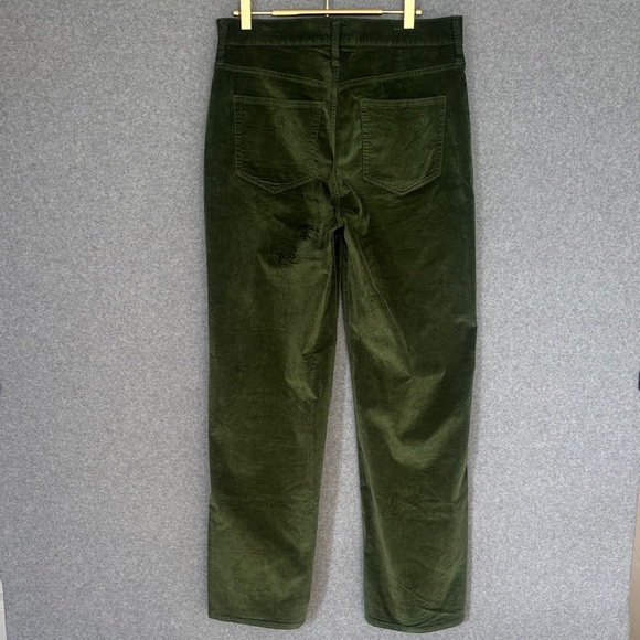 J. Crew Full-length slim wide-leg pant in Stretch Velvet 29 Green - Picture 3 of 11